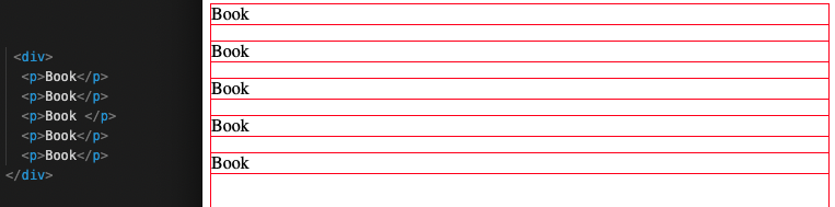 Image of block code and how it's displayed